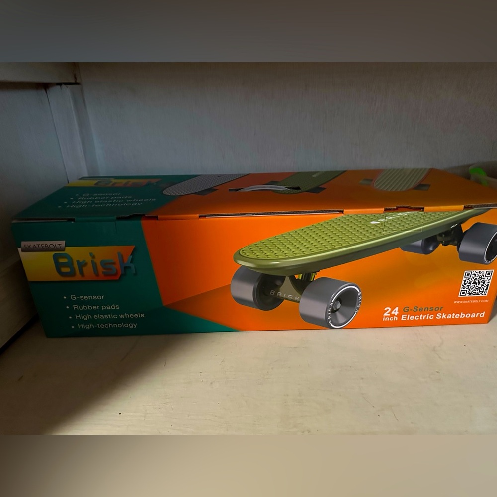 Green Electric Skateboard for Kids